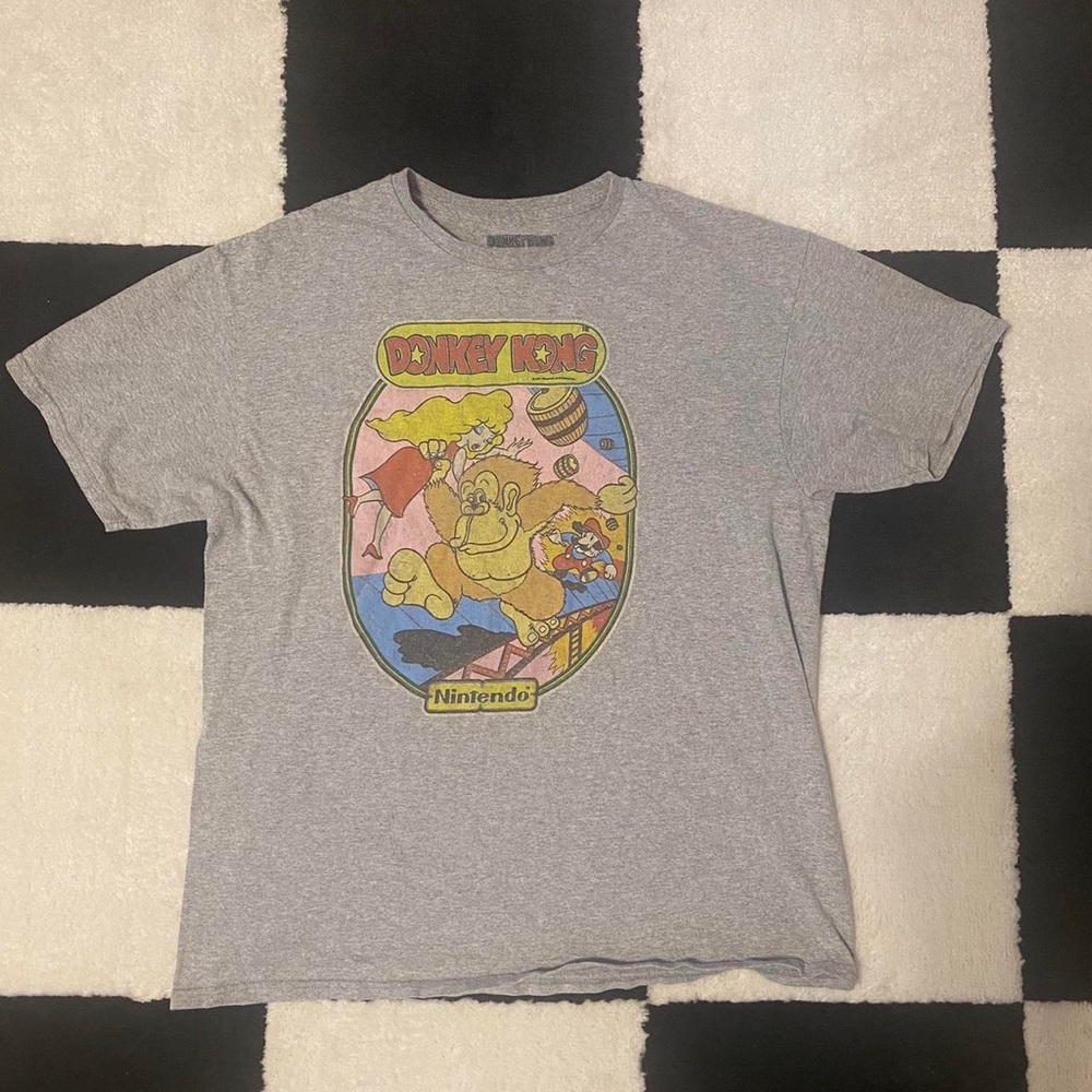 Nintendo Men's Grey T-shirt